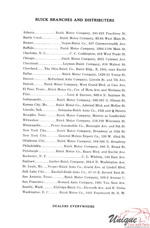 1918 Buick Reference Book Page 21